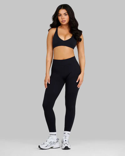 Elevate Ribbed Mid-Waisted Contour Leggings