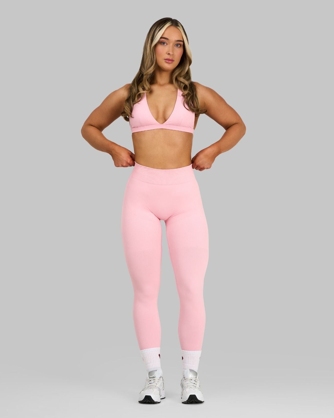 Elevate Ribbed Mid-Waisted Contour Leggings