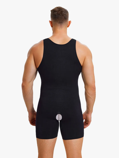 Seamless Comfort Crotch Opening Full Body Shaper Bodysuit