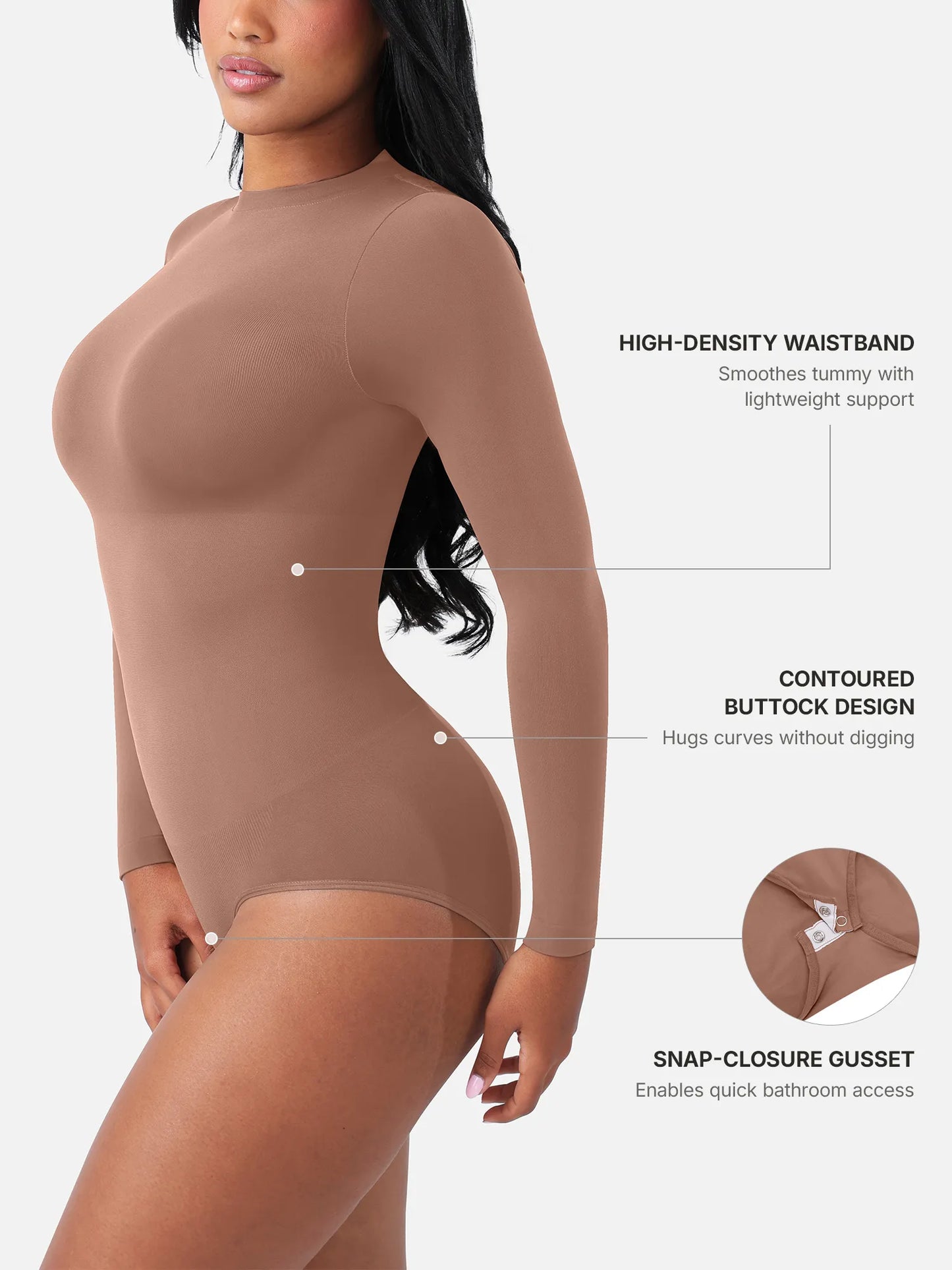 Seamless Ultra-Soft Crew Neck Bodysuit
