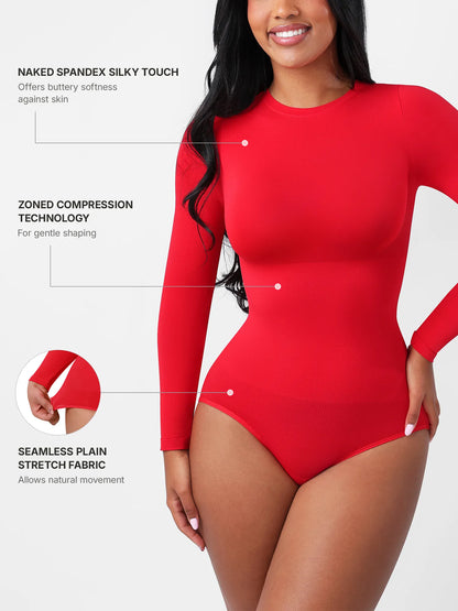Seamless Ultra-Soft Crew Neck Bodysuit